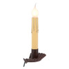 Crimped Window Sill Candle Light in Rustic Tin