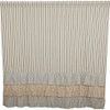 Kaila Ticking Stripe Ruffled Shower Curtain