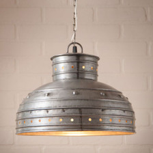 Breakfast Table Pendant in Brushed Tin