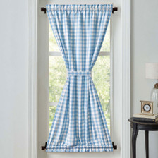Annie Buffalo Blue Check Door Panel Curtain