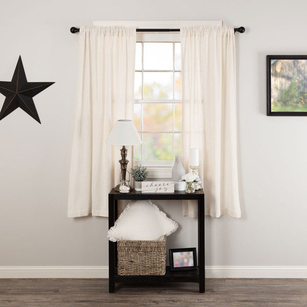 VHC Brands Burlap Prairie Panel Pair