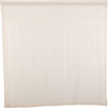 Burlap Antique White Shower Curtain