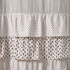 Florette Ruffled Shower Curtain - Closeup