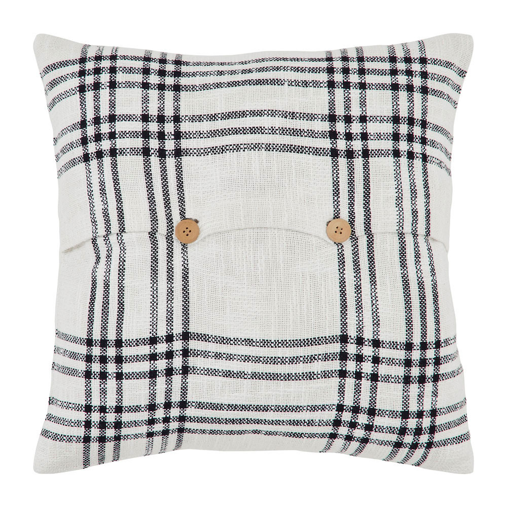 Black clearance plaid pillow