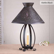 Betsy Ross Chisel Table Lamp in a Kettle Black Finish
