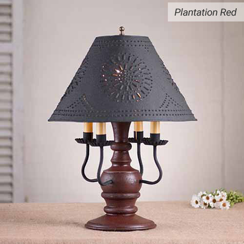 Cedar Creek Table Lamp in Plantation Red