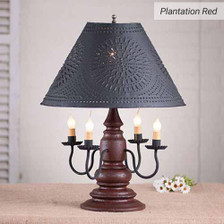 Harrison Table Lamp in Plantation Red