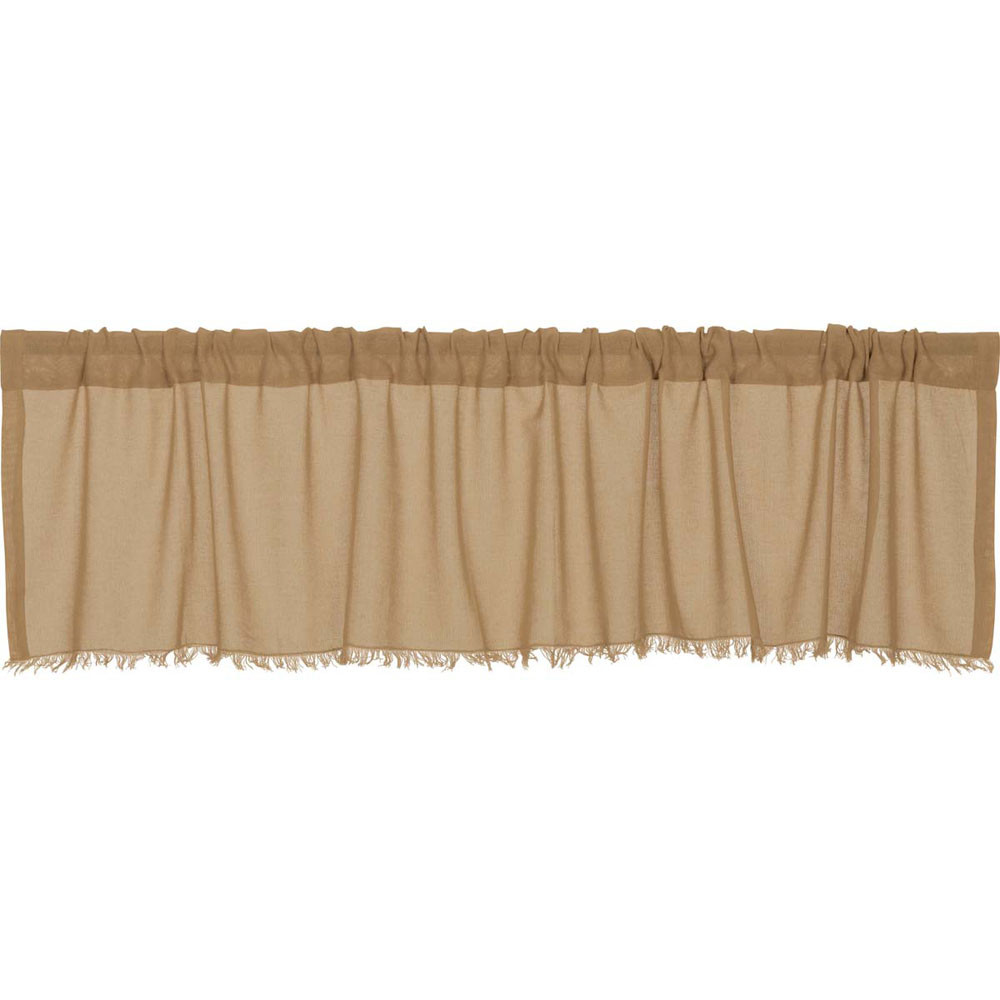 tobacco cloth valances Tobacco Cloth Valance Fringed