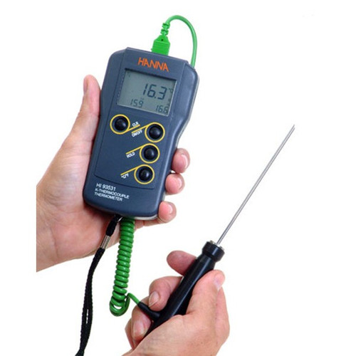 Hanna HI-93531 0.1° Resolution K-Type Thermocouple Thermometer