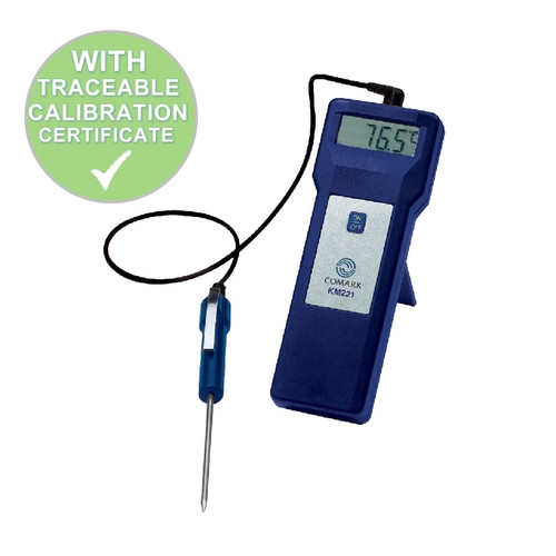 Comark KM221 (Calibrated)  Food Thermometer Complete With Detachable Probe | Thermometer Point