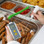 CaterTemp Durable Metal Thermometer in White inserted into hot food