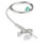 Q Series Type K air probe clipped onto oven rack using included grate clip