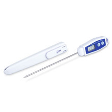 Waterproof pocket thermometer with stainless-steel probe, waterproof casing