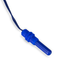 Front view of air wire probe in blue
