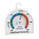 Fridge/freezer thermometer with 70 mm analogue dial and hanging hook