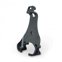 ABS wall bracket with foot stand and hook for ThermaGuard thermometer mounting.
