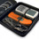 Close up of thermometer storage wallet with thermometer inserted for display