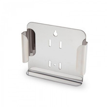 Close-up of DishTemp® thermometer securely placed in stainless steel bracket