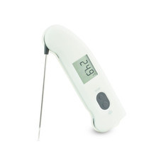 Thermapen IR inside the protective boot standing ready on a work surface.