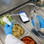 Therma 22 Blue Thermometer reading cold food tempetature