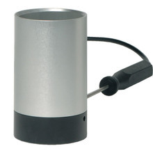 Aluminium comparator with dual probe holes for reference thermometer and test device