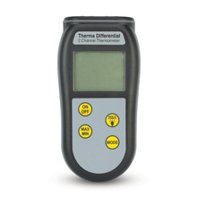 ETI Therma Differential Thermometer front view with dual Type K probe sockets