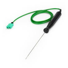 ETI high-temperature flexible thermometer probe, Ø1.5 mm MI sheath, straight lead