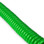 Close up of green coiled lead of angled surface probe