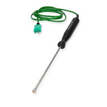 ETI Spring-Loaded Surface Temperature Probe Type K Ø6 × 130 mm full side view