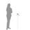 ETI T-Shaped Long Penetration Probe next to person silhouette to display size 1000 mm