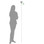 ETI T-Shaped Long Penetration Probe next to person silhouette to display size 2000 mm