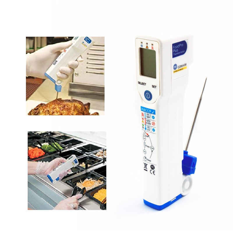 Comark FPP-CMARK-US FoodPro Plus HACCP Digital Infrared Thermometer with  Folding Probe
