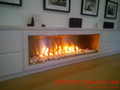 Under Bench Stainless steel Fireplace