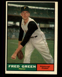 1961 FRED GREEN TOPPS #181 PIRATES EXMT #4454