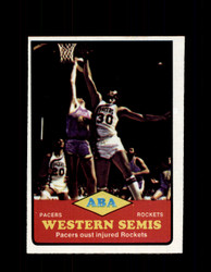 1973 WESTERN SEMIS TOPPS #202 PACERS OUST ROCKETS NM #4736