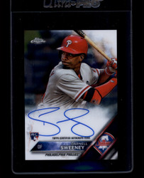 2016 DARNELL SWEENEY TOPPS CHROME ROOKIE AUTO PHILLIES #8986