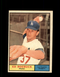 1961 ED ROEBUCK TOPPS #6 DODGERS EXMT #6839
