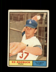 1961 ED ROEBUCK TOPPS #6 DODGERS VG #6841