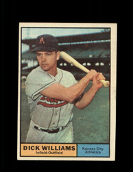 1961 DICK WILLIAMS TOPPS #8 ATHLETICS EXMT/NM #6845