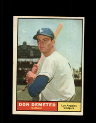 1961 DON DEMETER TOPPS #23 DODGERS EXMT #6904