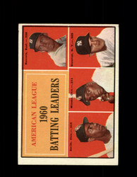 1961 AL BATTING LEADERS TOPPS #42 SKOWRON MINOSO VG/EX *6964