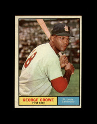 1961 GEORGE CROWE TOPPS #52 CARDINALS EXMT *6994