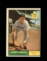 1961 JERRY ADAIR TOPPS #71 ORIOLES VG/EX *7052
