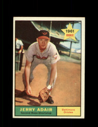 1961 JERRY ADAIR TOPPS #71 ORIOLES VG/EX *7054