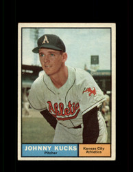 1961 JOHNNY KUCKS TOPPS #94 ATHLETICS EX #7138