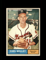 1961 CARL WILLEY TOPPS #105 BRAVES EXMT #7171