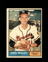 1961 CARL WILLEY TOPPS #105 BRAVES EX/ EXMT #7172
