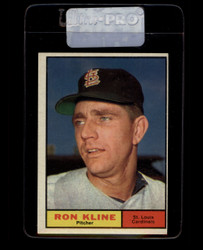 1961 RON KLINE TOPPS #127 CARDINALS NM #7253
