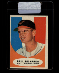 1961 PAUL RICHARDS TOPPS #131 MGR ORIOLES EX/EXMT #7266