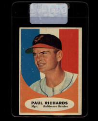 1961 PAUL RICHARDS TOPPS #131 MGR ORIOLES VG/EX #7267